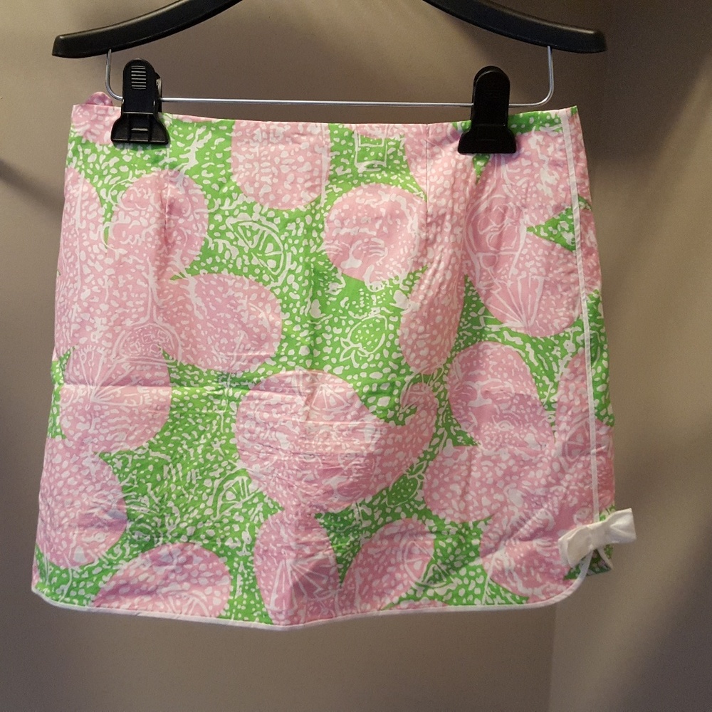 Lilly Pulitzer pink and green skirt skort